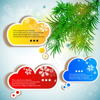 好的标签贴纸02矢量