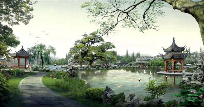 绿色风景图