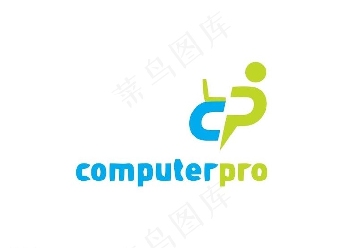 电脑logo图片ai矢量模版下载