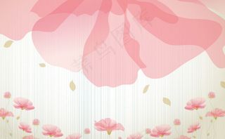 手绘花卉背景墙