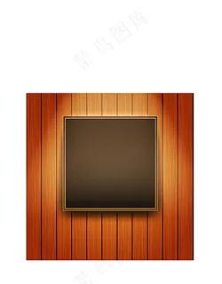 矢量相框木纹背景