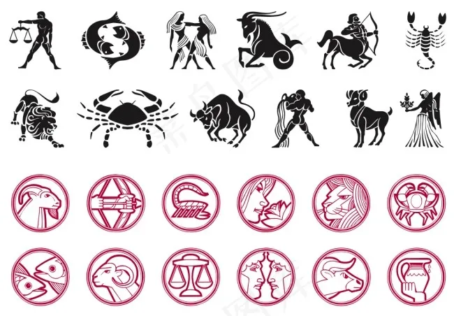 星座ai矢量模版下载