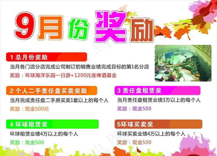 奖励海报cdr矢量模版下载