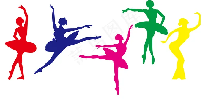 舞蹈飞舞小人psd模版下载