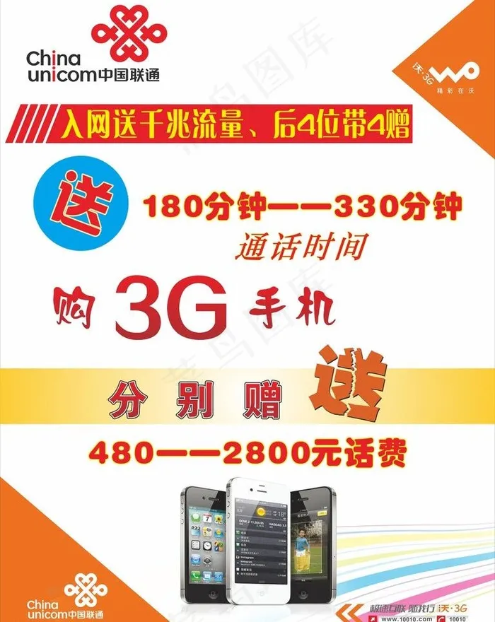 联通展板海报图片cdr矢量模版下载