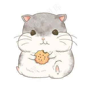 吃饼干仓鼠宠物,免抠元素