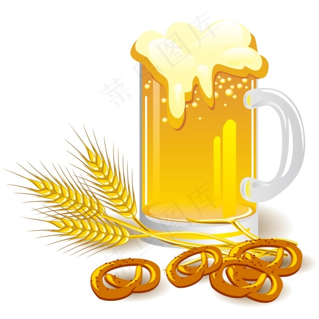 啤酒主题矢量素材