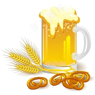 啤酒主题矢量素材