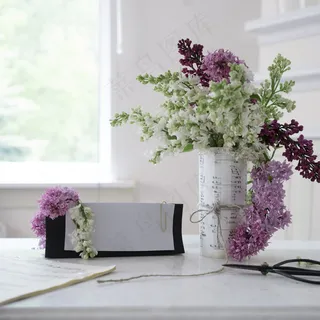 简约小清新文艺风插花静物摆拍背景