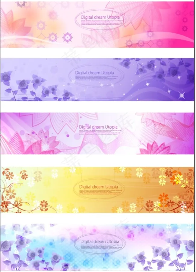 素净底纹ai矢量模版下载