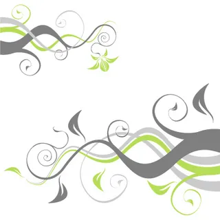 时尚藤类植物矢量花纹