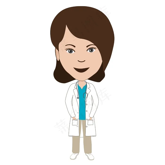 女医生eps,ai矢量模版下载