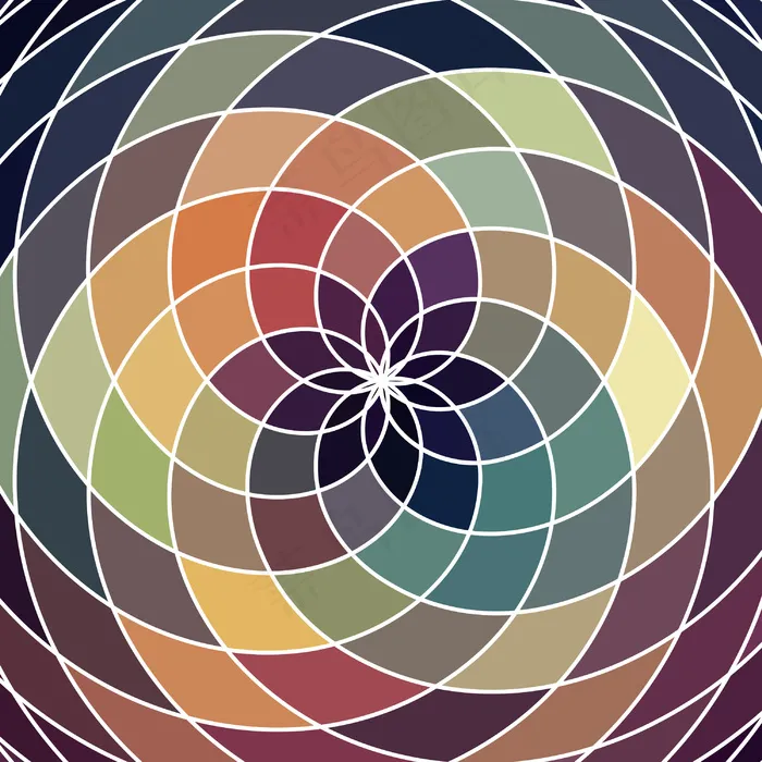 马赛克谱色盘的几何形状的彩虹色的光...eps,ai矢量模版下载