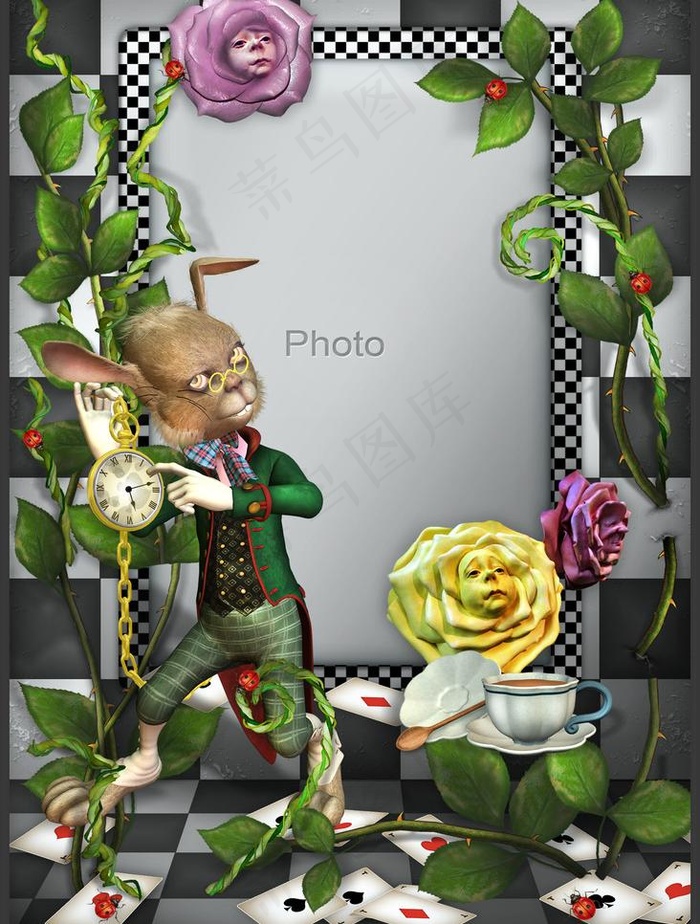 照片相框psd分层模板图片