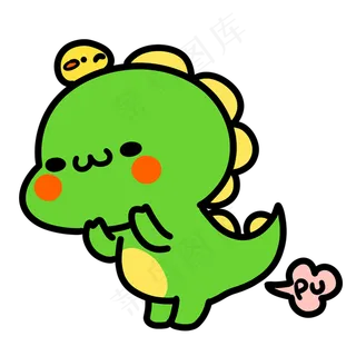 手绘线稿可爱动物表情PNG素材