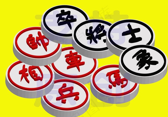 象棋图片psd模版下载