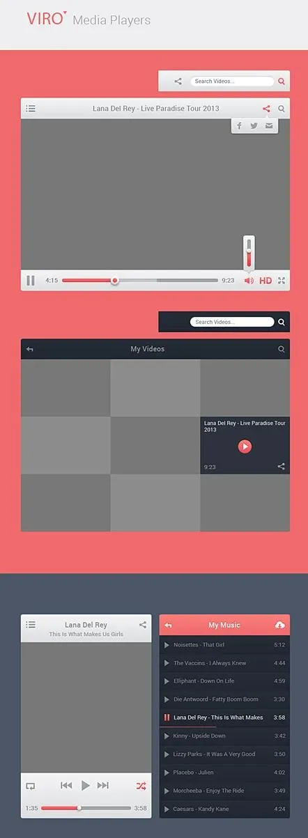 viro媒体播放器界面psd模版下载