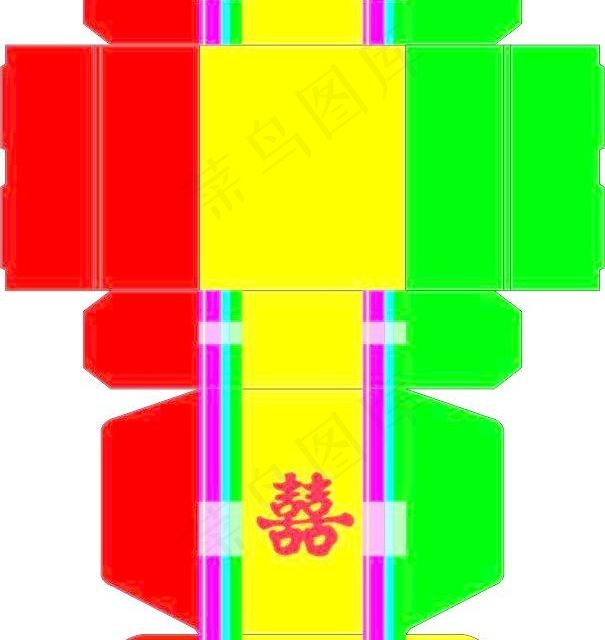 包装 喜糖盒包装图片cdr矢量模版下载