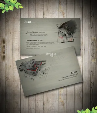 装修公司名片设计建筑装饰行业名片