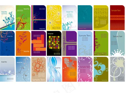 时尚花纹设计卡片