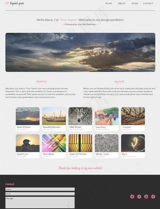 简洁响应式网站html模板