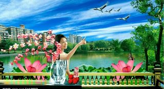 荷花湖畔房地产图片