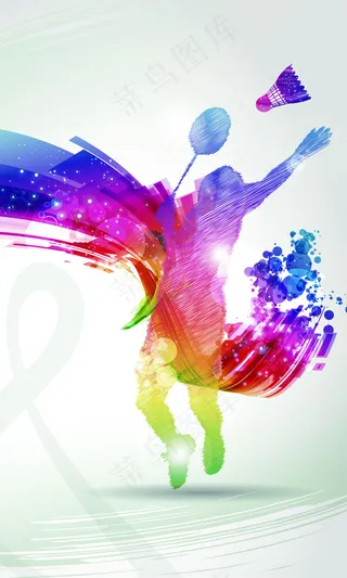 羽毛球运动海报