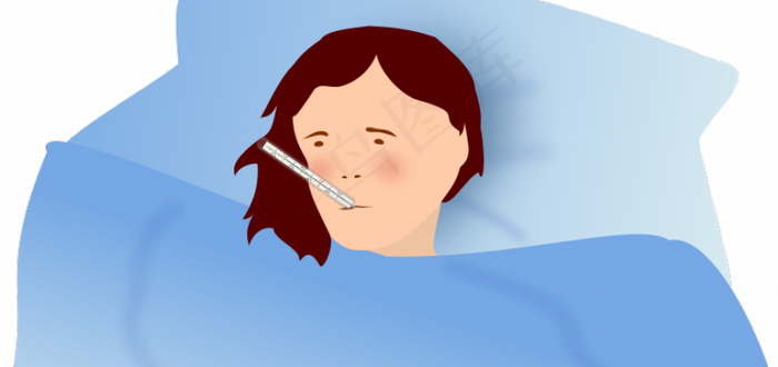 一个*的女性插画矢量