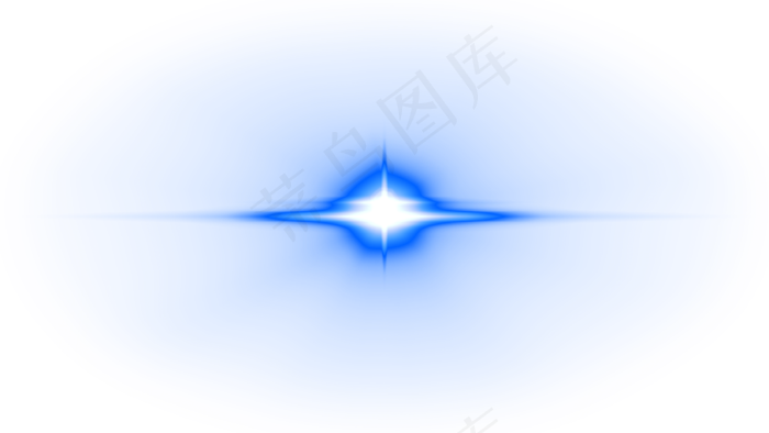 镜头蓝色光晕透明素材