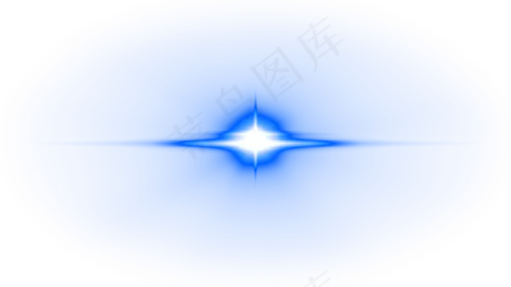 镜头蓝色光晕透明素材