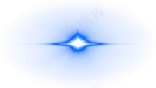 镜头蓝色光晕透明素材