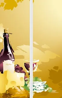 红酒与酒杯图片