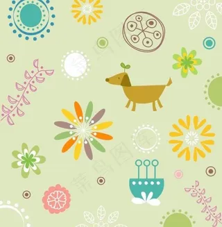 卡通画 装饰画 背景图片