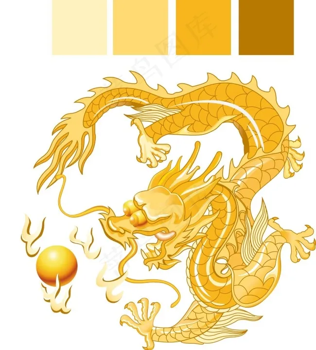 中国风 传统龙纹 平面设计素材ai矢量模版下载