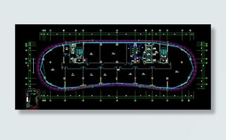 写字楼标准层建筑平面图