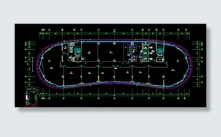 写字楼标准层建筑平面图