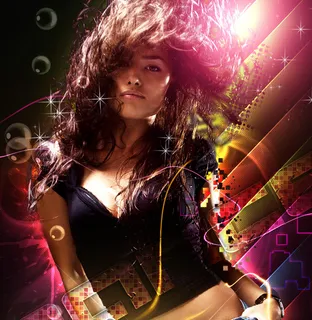 PS图象处理软件摘要跳舞的女孩