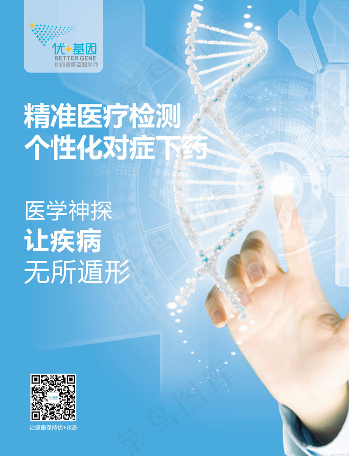 基因检测ai矢量模版下载