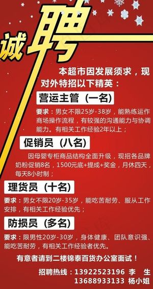 诚聘 招聘图片