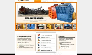 各种机械网站设计效果图片