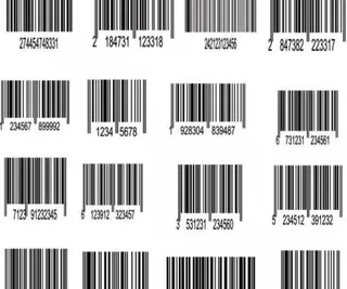 条码标签01矢量