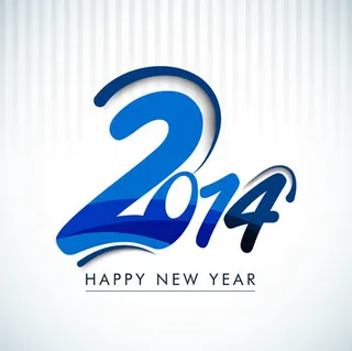 喜庆气氛2014文字设计矢量素材免...