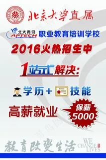 北大青鸟招生代理宣传展板 北大青鸟招生代理宣传展板