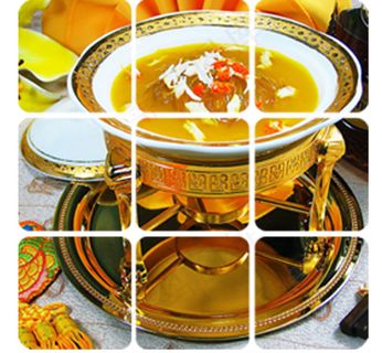 九方格设计琉璃金设计上色海报素材