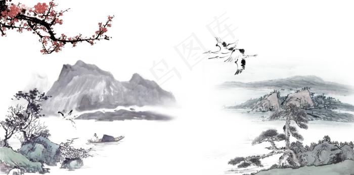 中国风古风PNG免扣素材(1200X5434(DPI:299))psd模版下载