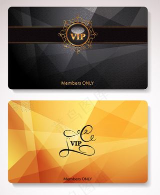 拼接背景贵宾卡设计