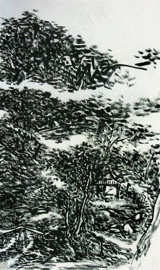 水墨山水传统水墨画