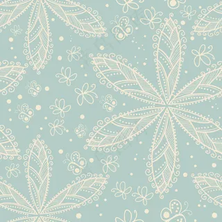 花无休止的花卉图案的无缝模式的无缝...