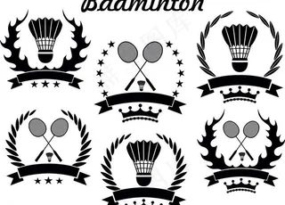 羽毛球比赛标志图片