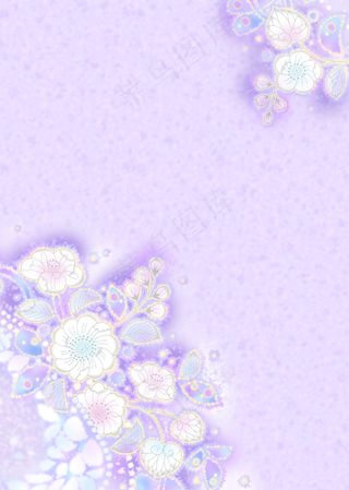 淡蓝淡紫高清花卉纹理海报背景服装T...